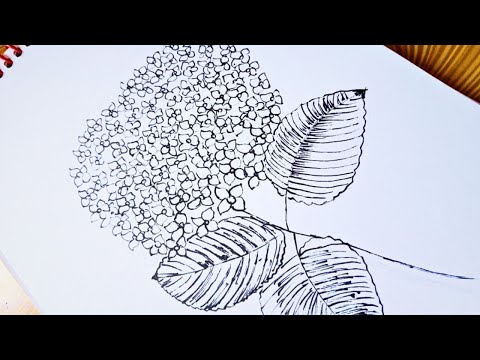 Mind Relaxing Small Flowers Drawing|Art Therapy  | Speed-Up ART