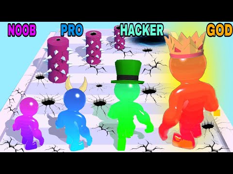 NOOB VS PRO VS HACKER VS GOD in Blob n Giant: Blob Clash Rumner 3D