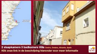 preview picture of video '2 slaapkamers 3 badkamers Villa te Koop in Centro, Ondara, Alicante, Spain'