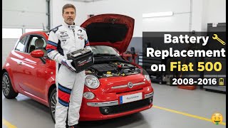 Fiat 500 DEAD BATTERY Replacement (2008-2016 Models)