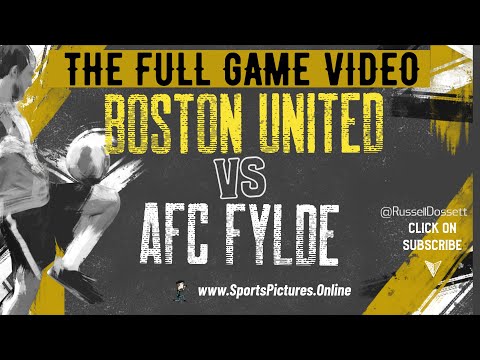 Boston United vs AFC Fylde FA Trophy ( THE FULL GAME VIDEO )