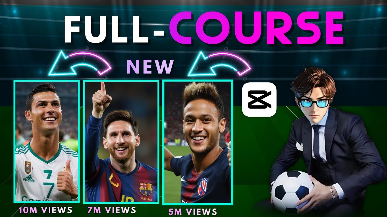 How I make VIRAL Football shorts using CAPCUT | FULL COURSE