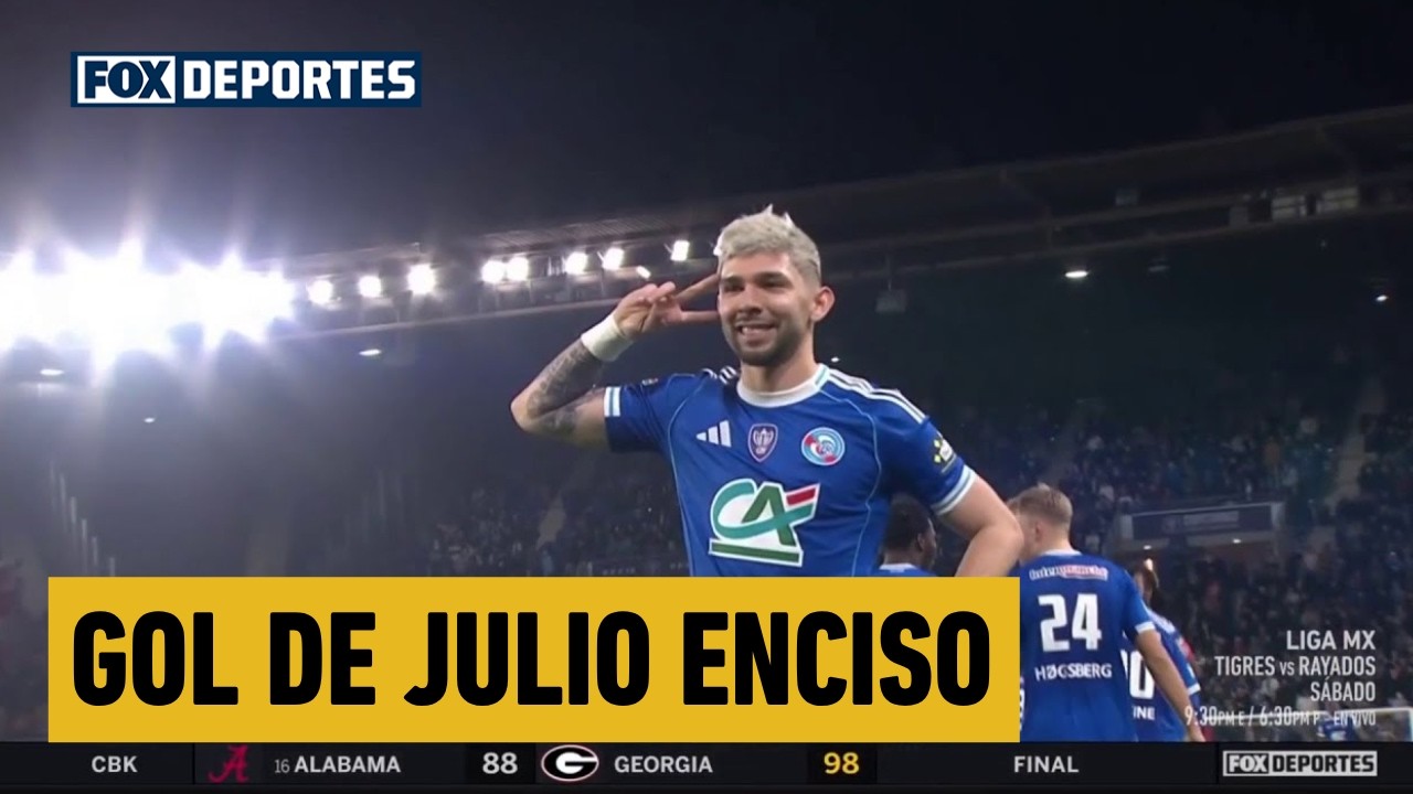 🔥 GOL DE PENAL Julio Enciso | Strasbourg 2-0 Reims | Cuartos de Final | Copa de Francia 2026