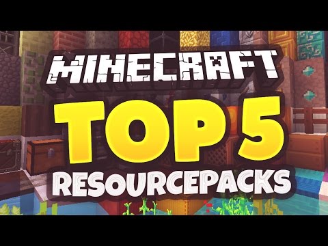TOP 5 MINECRAFT Texture Packs/Resource Packs!