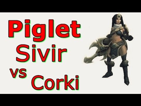 LOL Pro - Piglet Sivir vs Corki - Korea SoloQ (Full game)