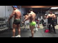 Classic Physique posing with IFBB Pros Jamie LeRoyce and Garrot Coelho