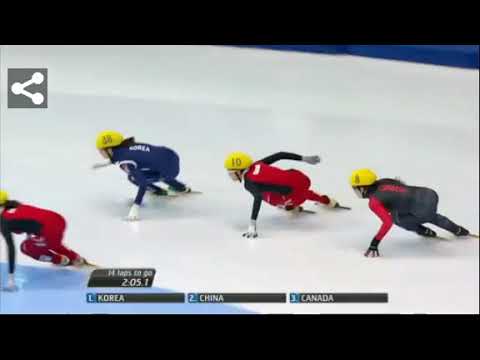 2014 Short Track Speed Skating World Championships Men's 5000m Relay Final [CBC]