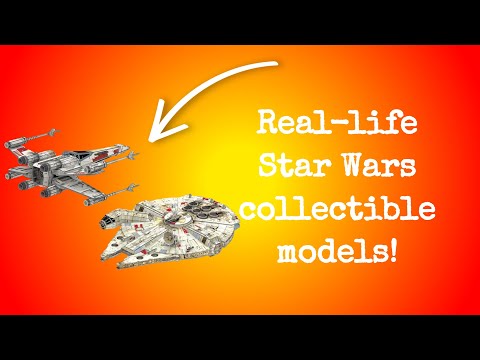 Star Wars Millennium Falcon and T 65 X Wing Star Fighter 3D Paper Model Kit