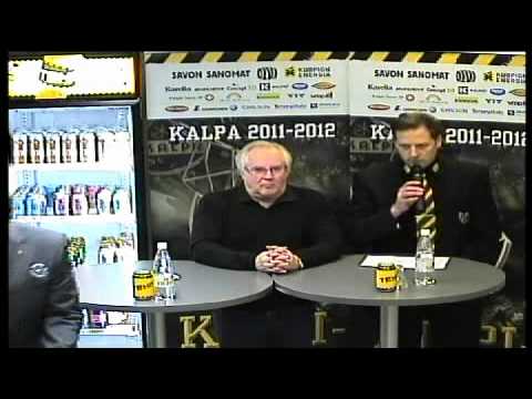 KalPa-HPK ottelun lehdistötilaisuus 17.1.2012