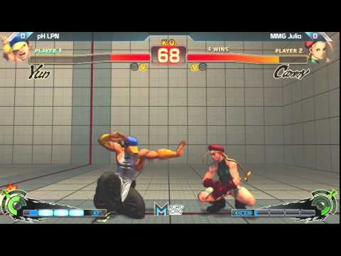 SSF4: MMG Julio(Yun) vs pH LPN(Cammy) - Losers Finals - Alpha Clash 11