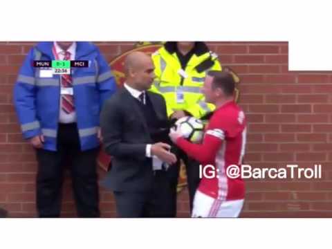 Pep Guardiola vs Wayne Rooney & Cristiano Ronaldo ⚽️