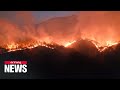Wild Fire In S Korea S Yeongdeok County Spreading Due To Strong Winds