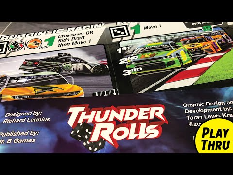 How to Play THUNDER ROLLS the Board Game with a solo playthrough