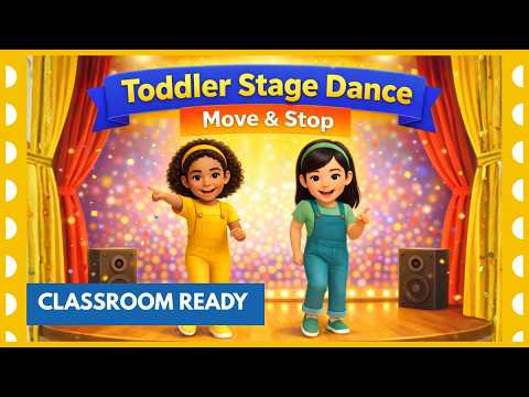 Kindergarten Move and Stop Performance | Toddler Action Song | Freeze Dance