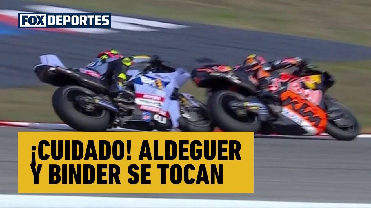 😱🏍️ ¡CUIDADO! Aldeguer y Binder se tocan en la pista | Moto GP Portugal 2025