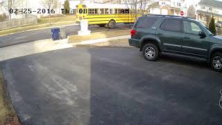 U46 Transportation - School Bus blows through stop sign - 2016-02-25 - 8:30am