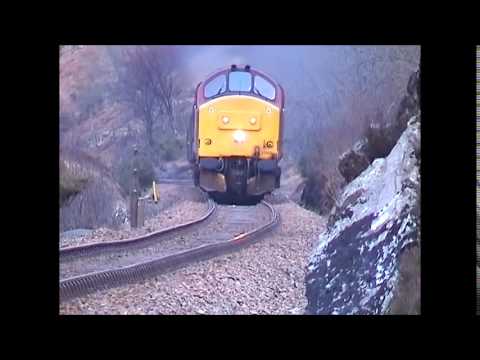 WEST HIGHLAND LINE 1999/2000 CLASS 37s ON SLEEPERS AND FREIGHT,REMAKE