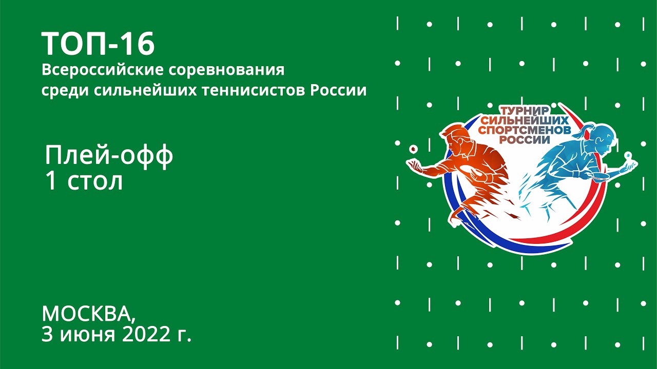 «ТОП-16» Групповой этап. 1 стол г.Москва. 3 июня 2022г.