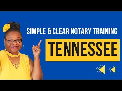 Tennessee Notary Training, General Notary Work, Loan Signing Agent