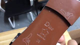 Christian Dior lurex mule fake vs real