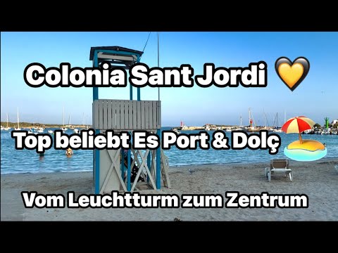 Colonia Sant Jordi 💛 Evening atmosphere 🌅 Es Dolć & Es Port 🌴 Restaurants & bars are great 🥂 popu...