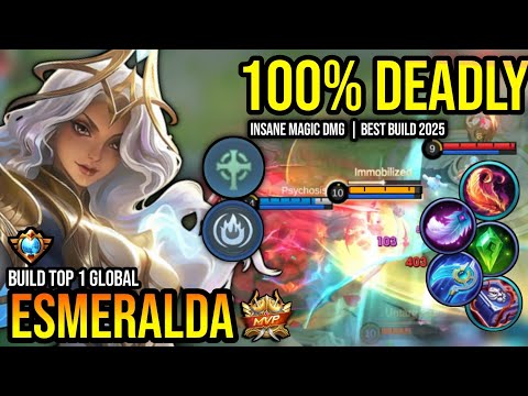ESMERALDA BEST BUILD 2025 | BUILD TOP 1 GLOBAL ESMERALDA GAMEPLAY | MOBILE LEGENDS✓