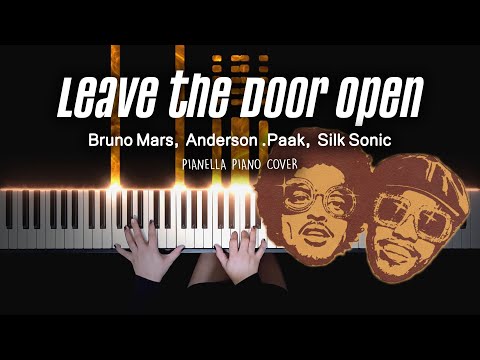 Leave the Door Open (Bruno Mars, Anderson .Paak) - Silk Sonic piano tutorial