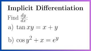 Implicit Differentiation with Trigonometric Functions