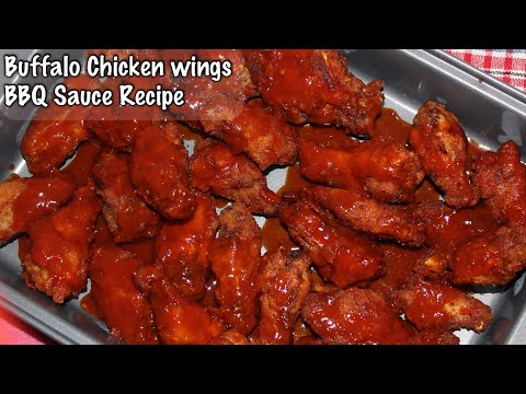 BBQ Chicken Wings with BBQ sauce Recipe / buffalo chicken wings -