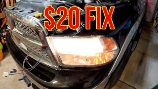 RAM 1500 Headlight Flickering or Burnt Out? Fix the Melted Connector for $20! | Mundane Man Official