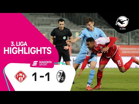 FC Würzburger Kickers - SC Freiburg II | Highlights 3. Liga 21/22