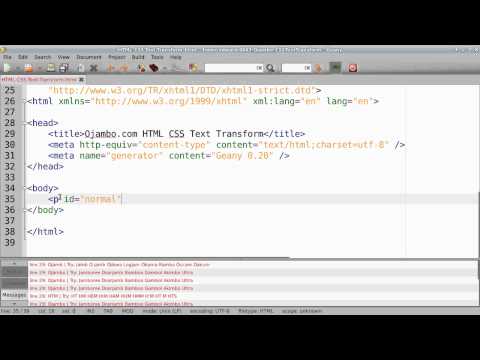 Cover For CSS Text Transform Video 0043