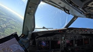 Amazing Cockpit View | Boeing 737 700 Take Off And Landing Full Flight To Rome | Pilot Eye
