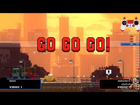 Broforce Campaign Hard co-op speedrun in 58:22