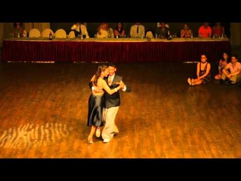  Christian Marquez  and  Virginia Gomez  are  dancing  at  White Nights tango festival  in  2014