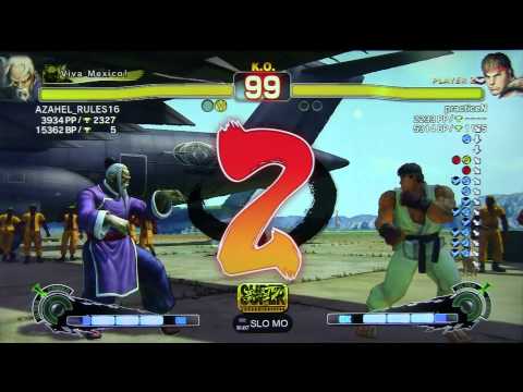 SSF4 AE AZAHEL_RULES16 (GEN) VS practiceN (RYU) AMERICAN RANKED MATCH 35