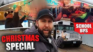We Almost ROLLED A School Bus While Riding FURNITURE ON WHEELS! (2020 Christmas Special)