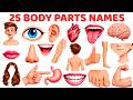 25 Body Parts Names For Kids Learn Human Body Parts In English Bodyparts