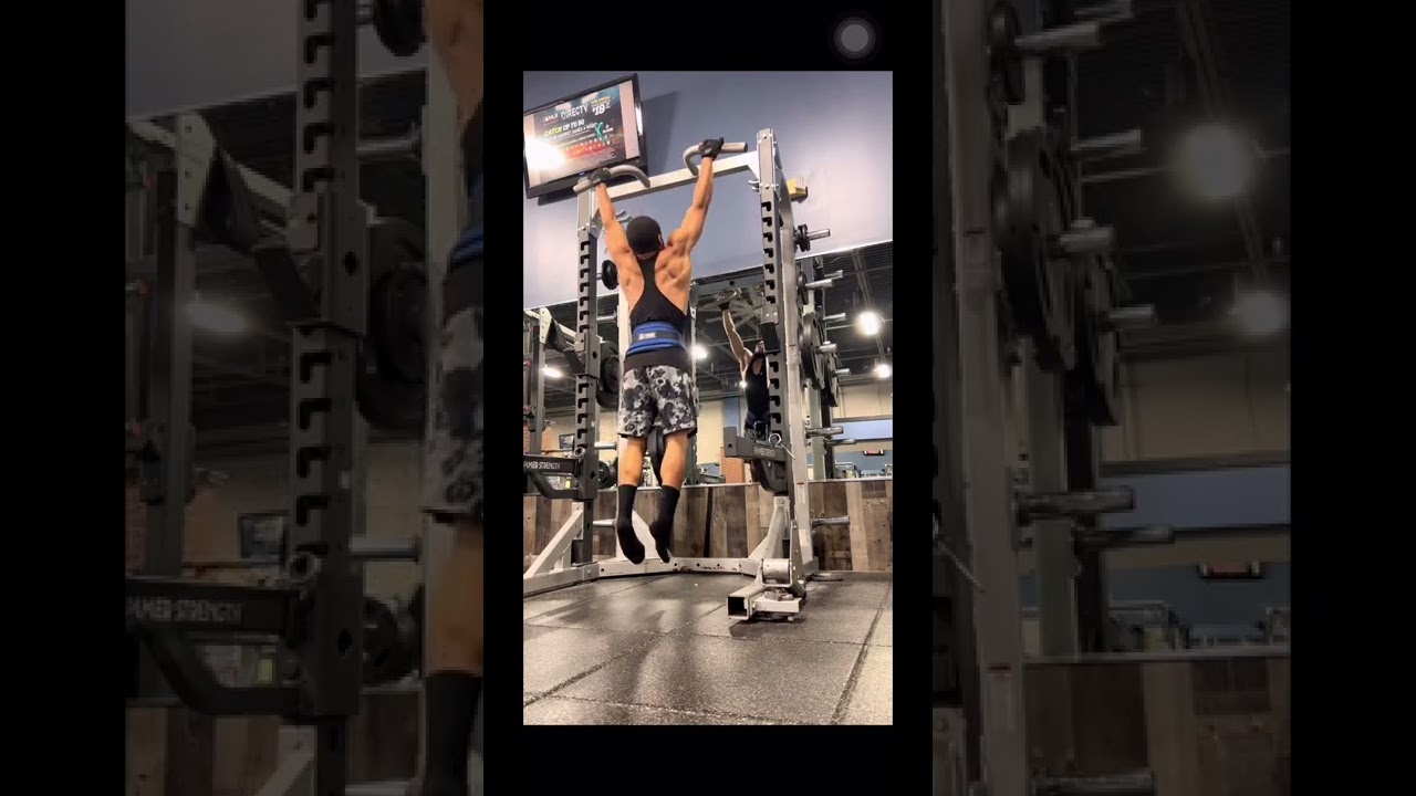 35 lb (15.9 kg) weighted pull ups