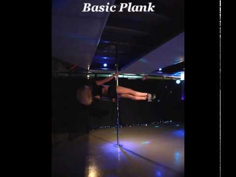Basic Plank. Pole Dancing Moves Demo Tricks