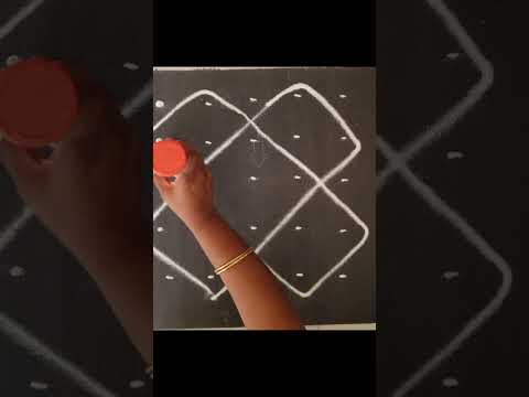 💥💥 Very simple and easy kolam 💥💥#shorts