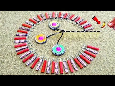 Tin Ground Chakkr & Colourfull medel cracker.💥Children khatra..|| 🚫 #diwali #experiment 