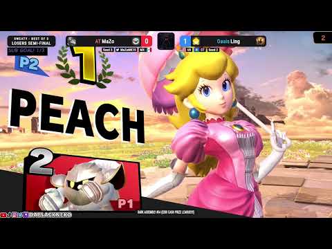 MaZo (Meta Knight) Vs Ling (Peach) | DARK ASSEMBLY #54 (Sweaty) Losers Semi Finals