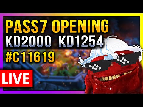 Pass7 Opening:  #2000 / #1254 🔥 LIVE! 🔴