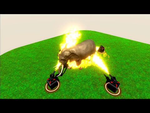 Flamethrower Square vs every Unit - Animal Revolt Battle Simulator
