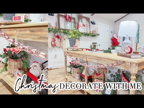 CHRISTMAS DECORATE WITH ME // 2025 VINTAGE CHRISTMAS FAMILY ROOM // CHARLOTTE GROVE FARMHOUSE