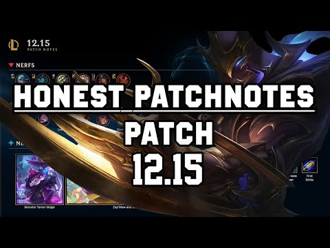 ICH FINDE DAS SUPER! | PATCH 12.15 | [ HONEST PATCHNOTES ]