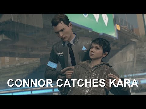 DETROIT BECOME HUMAN - What Happens If Connor Catches Kara?