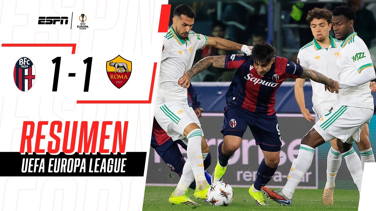EL DUELO ITALIANO EN LA UEL TERMINÓ SIN DIFERENCIAS | Bologna 1-1 Roma | RESUMEN