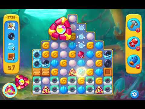 Fishdom Level 9736 - Daily Log #92 | Super Lightning Activated